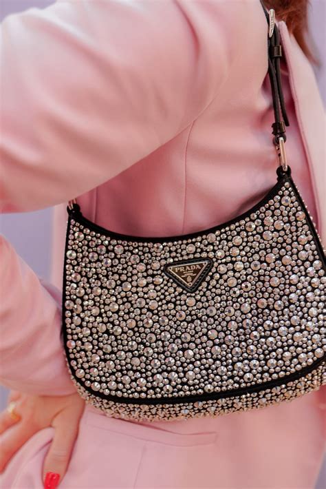 Prada Cleo Sequin Black Bag 